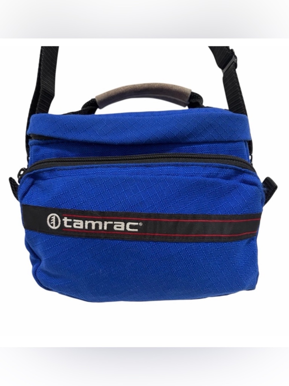 Tamrac Vintage Royal Blue Nylon Small 4 Compartment Camera Bag - Like New